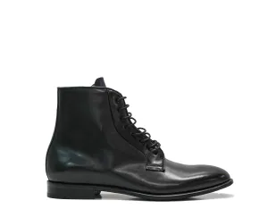 Stefano Stefani Men's Black Leather Lace Up Boot 10806I22 20% OFF