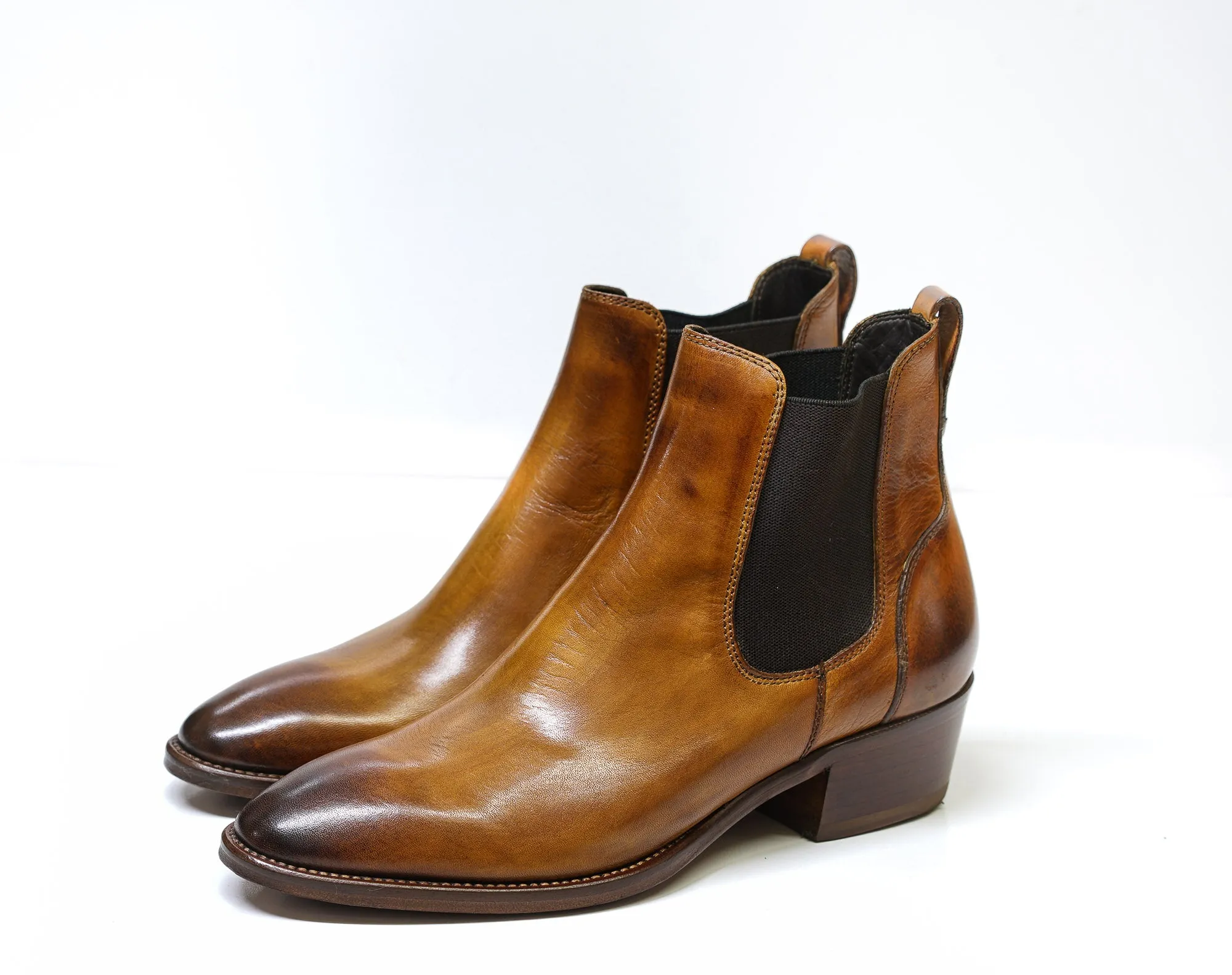 Stefano Stefani Women's Siena Leather Pull on Boot 9227 40% OFF