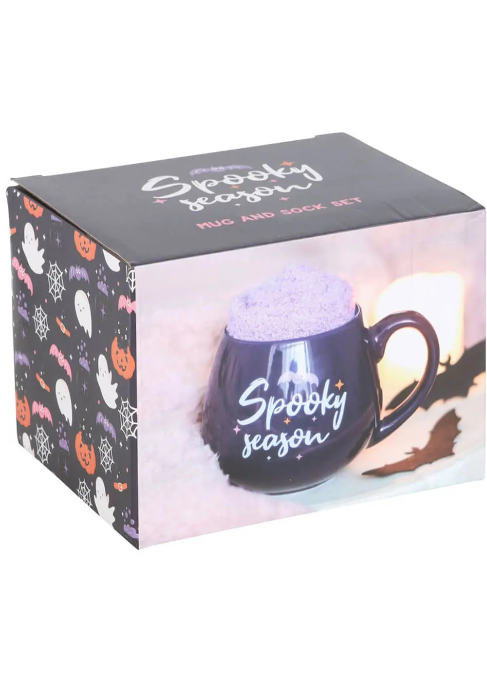 Succubus Home Spooky Season Set Mug With Socks Black