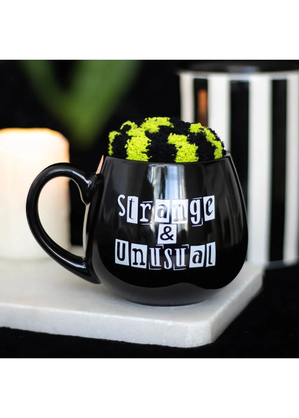 Succubus Home Strange & Unusual Set Mug With Socks Black