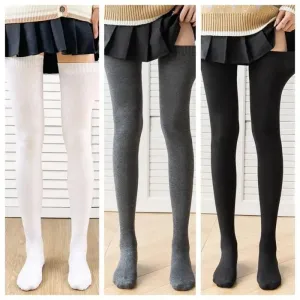 Super Long Cotton Thigh-High Warm Socks