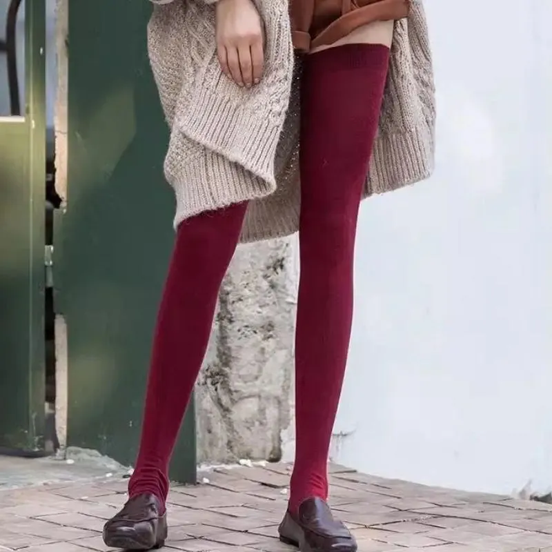 Super Long Cotton Thigh-High Warm Socks