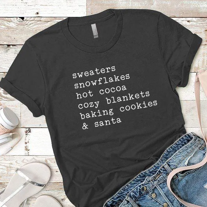 Sweaters Snowflakes Premium Tees