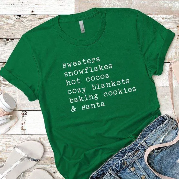 Sweaters Snowflakes Premium Tees