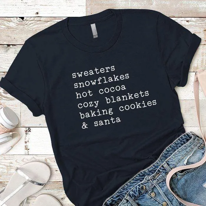 Sweaters Snowflakes Premium Tees