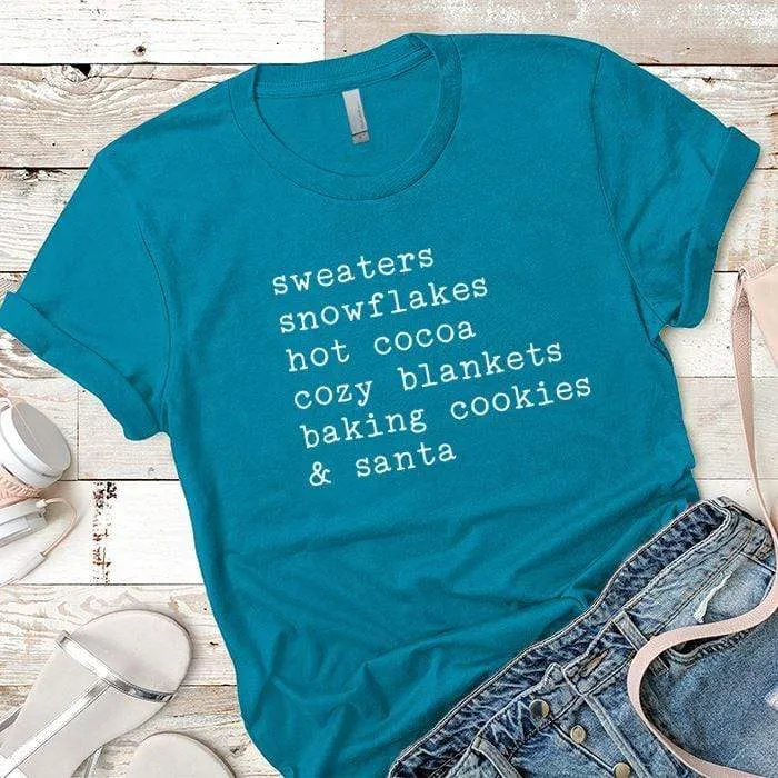 Sweaters Snowflakes Premium Tees