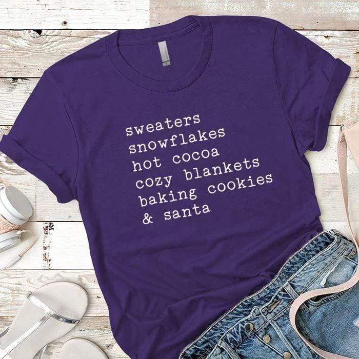 Sweaters Snowflakes Premium Tees