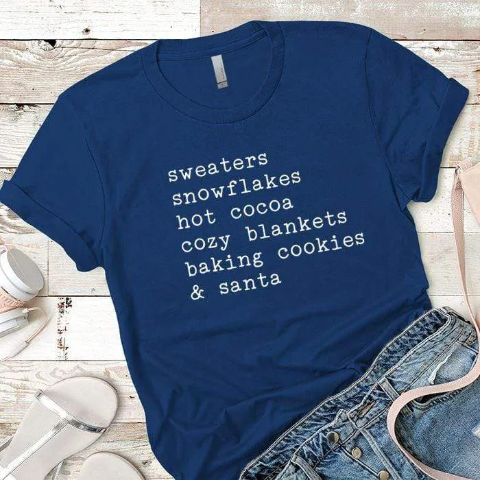 Sweaters Snowflakes Premium Tees