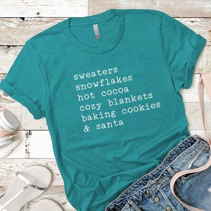 Sweaters Snowflakes Premium Tees