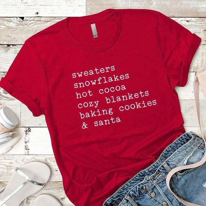 Sweaters Snowflakes Premium Tees