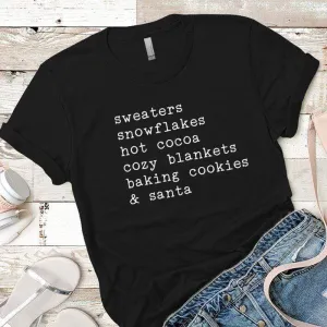 Sweaters Snowflakes Premium Tees