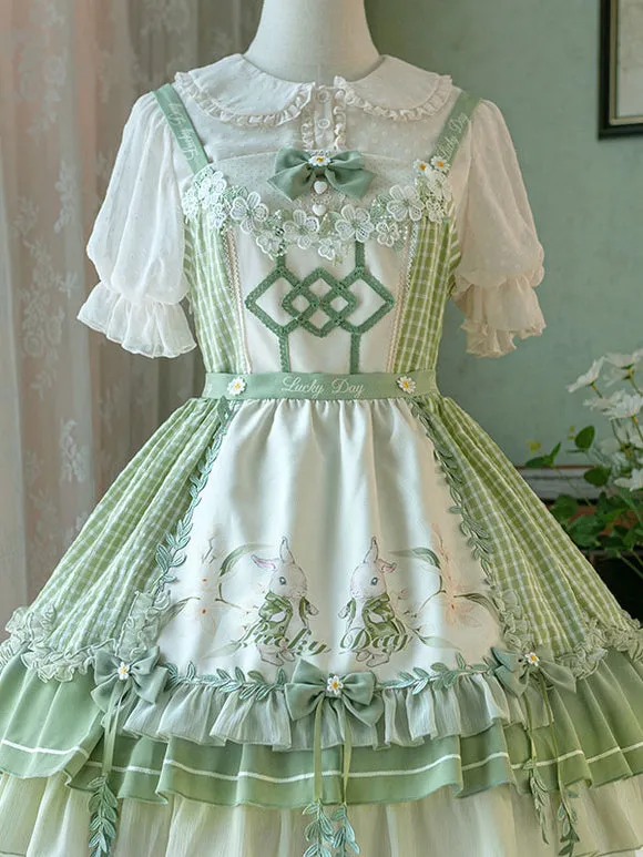 Sweet Lolita Blouses Short Sleeves Top White Lolita Top Lolita Shirt