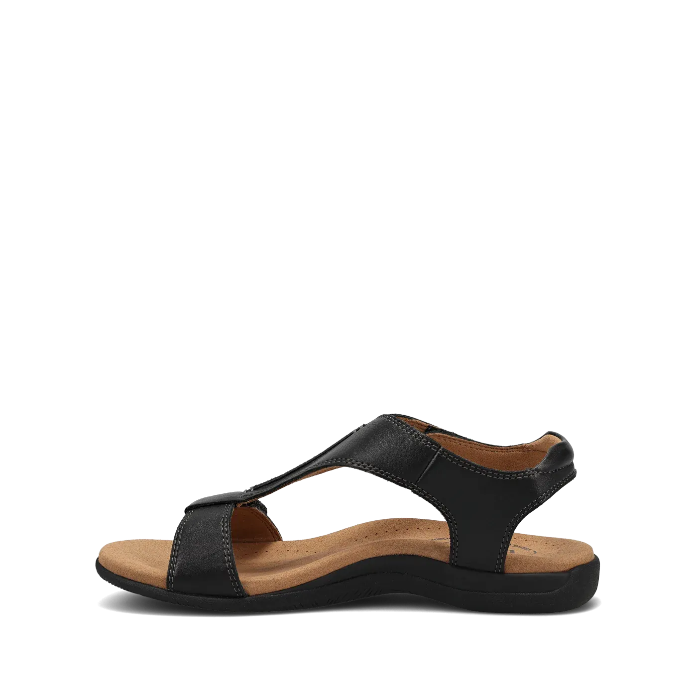 TAOS THE SHOW BLACK LEATHER SANDAL