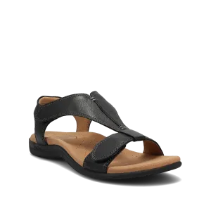 TAOS THE SHOW BLACK LEATHER SANDAL