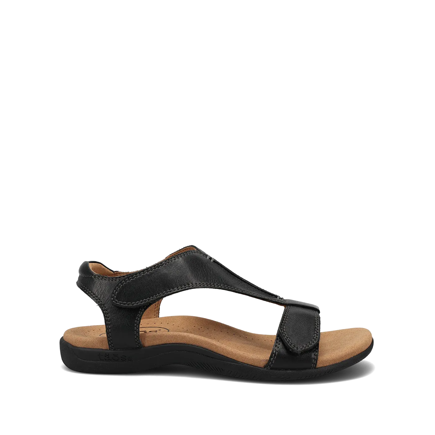 TAOS THE SHOW BLACK LEATHER SANDAL