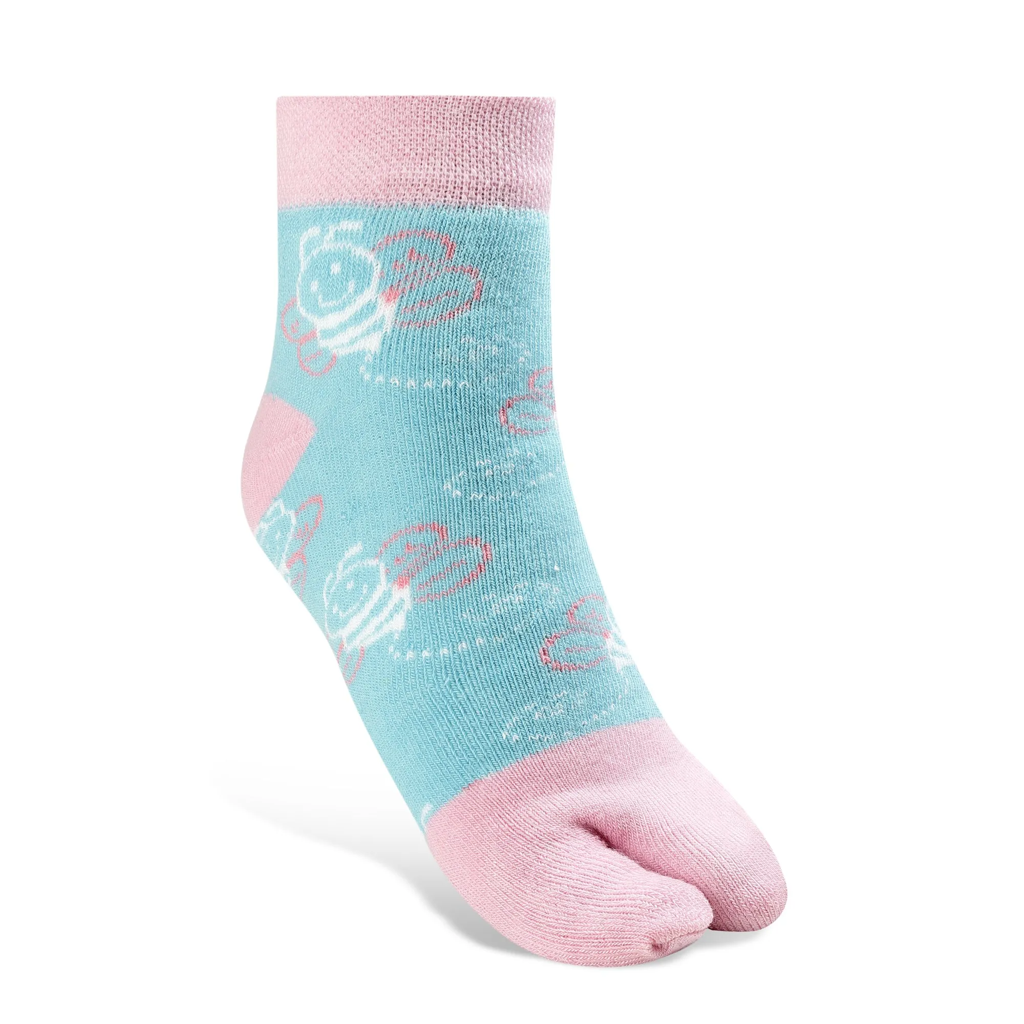 Texlon Men Ankle Length Blended Spandex Thick Towel Terry Long Rib Elastic Thumb Socks Pack of 4