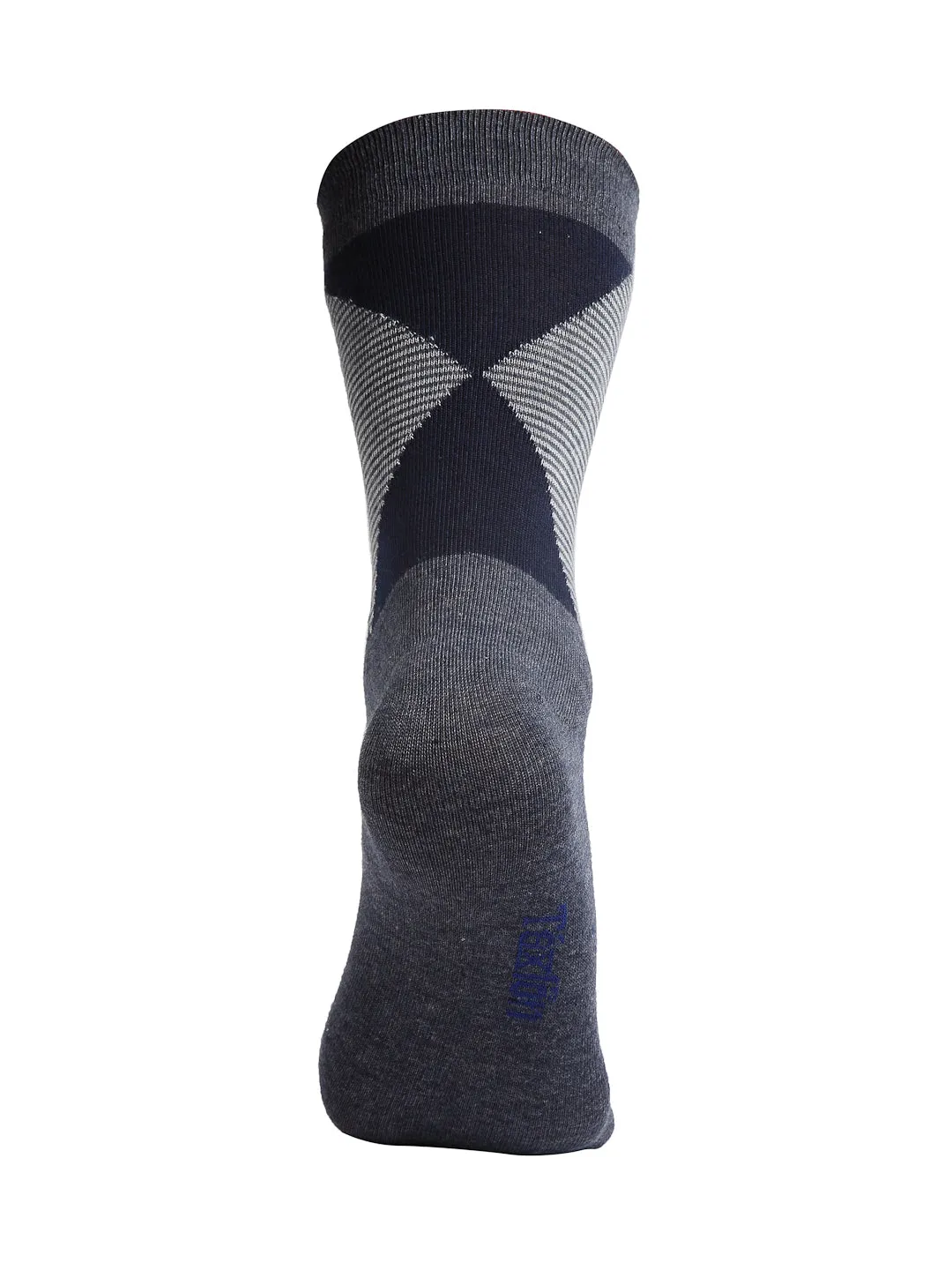 Texlon Men's Woolen Calf Length Thick Winter Wear Socks (Multicolor, Free Size) - Pack of 5 Pairs