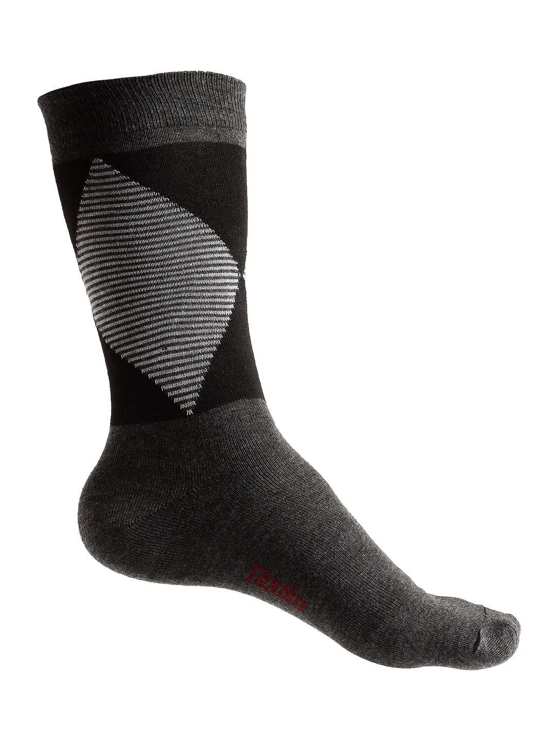 Texlon Men's Woolen Calf Length Thick Winter Wear Socks (Multicolor, Free Size) - Pack of 5 Pairs