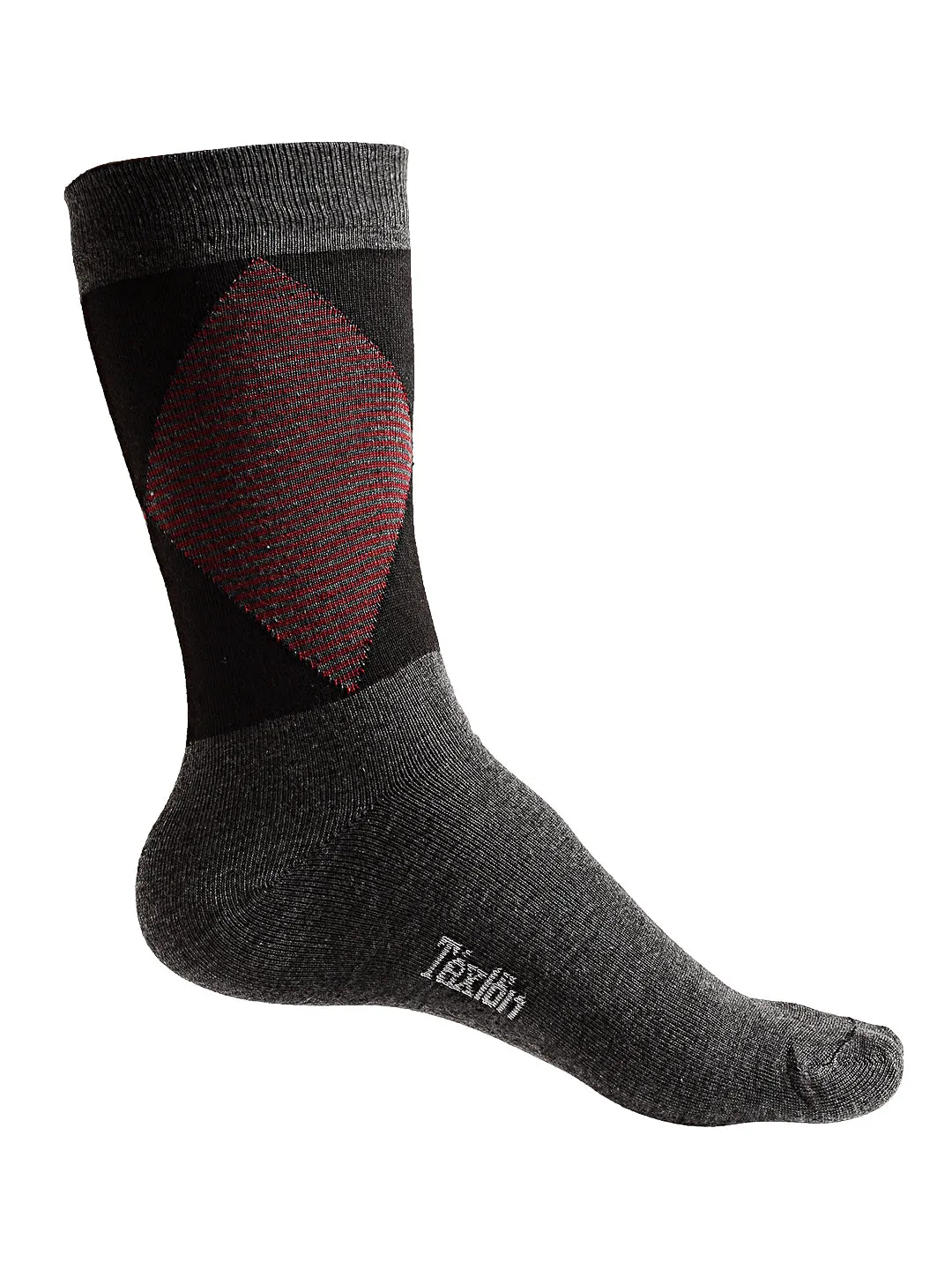 Texlon Men's Woolen Calf Length Thick Winter Wear Socks (Multicolor, Free Size) - Pack of 5 Pairs