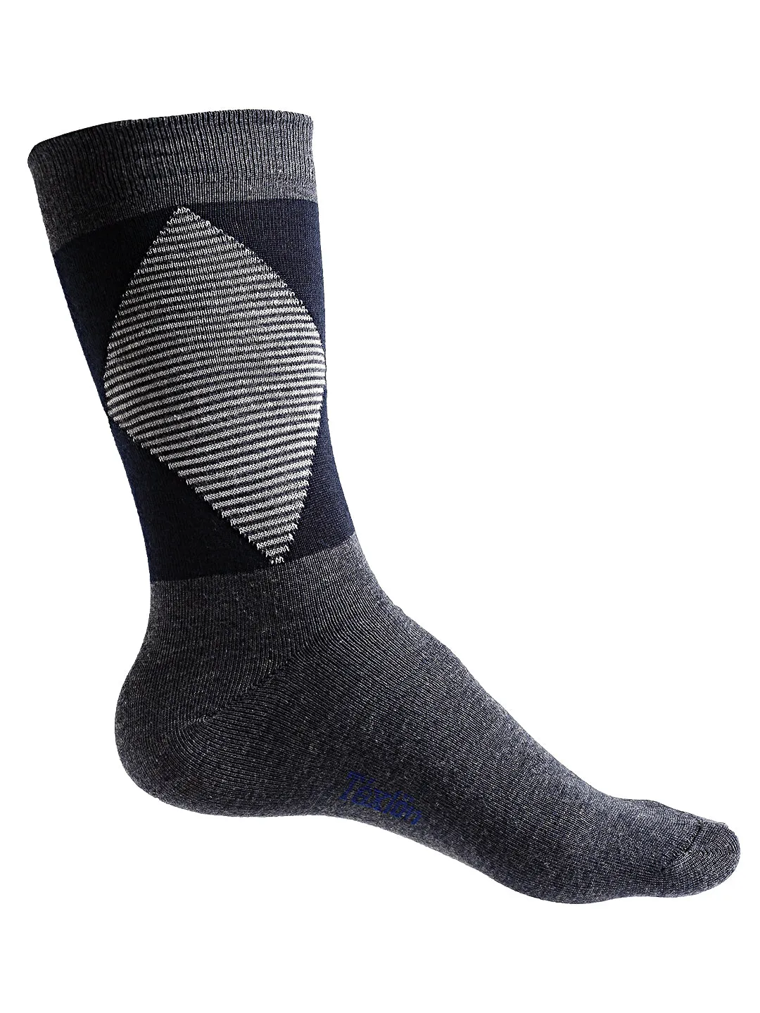 Texlon Men's Woolen Calf Length Thick Winter Wear Socks (Multicolor, Free Size) - Pack of 5 Pairs