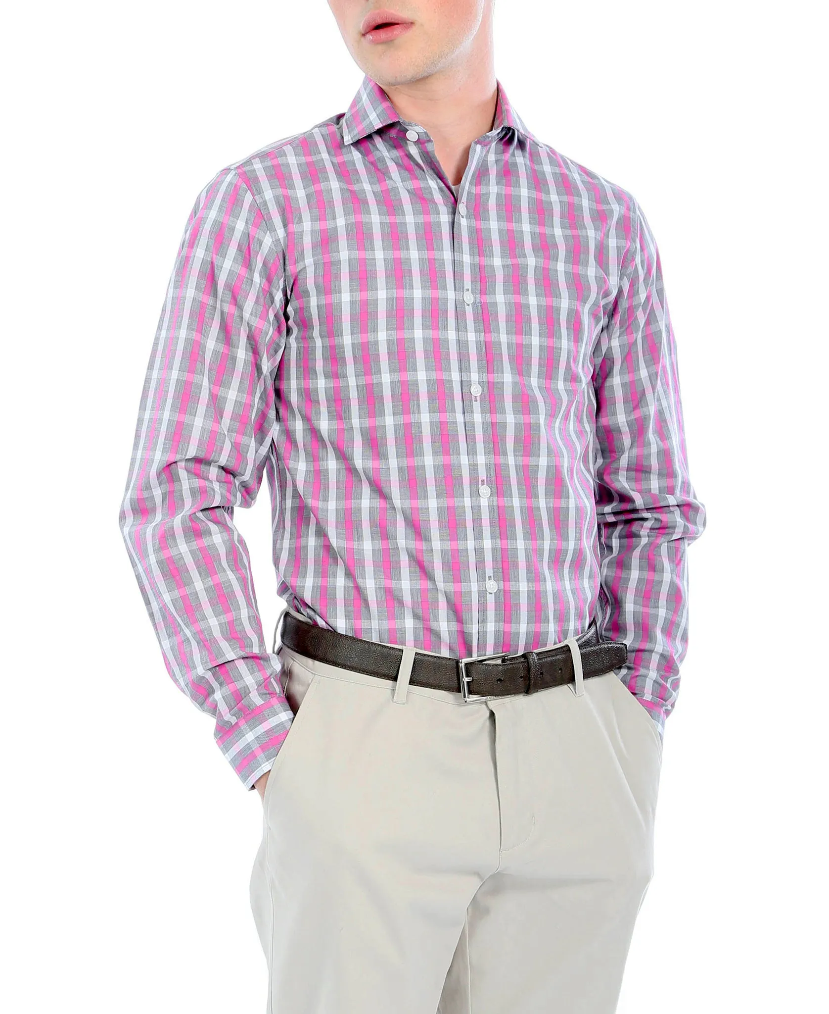 The Kenton Slim Fit Cotton Dress Shirt