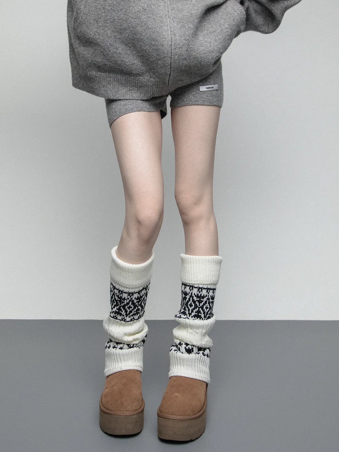 Thick knitted socks