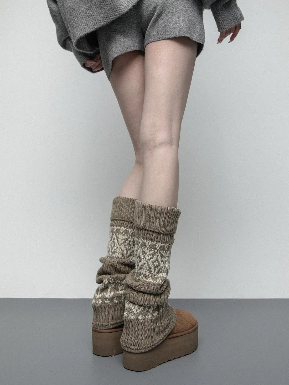 Thick knitted socks