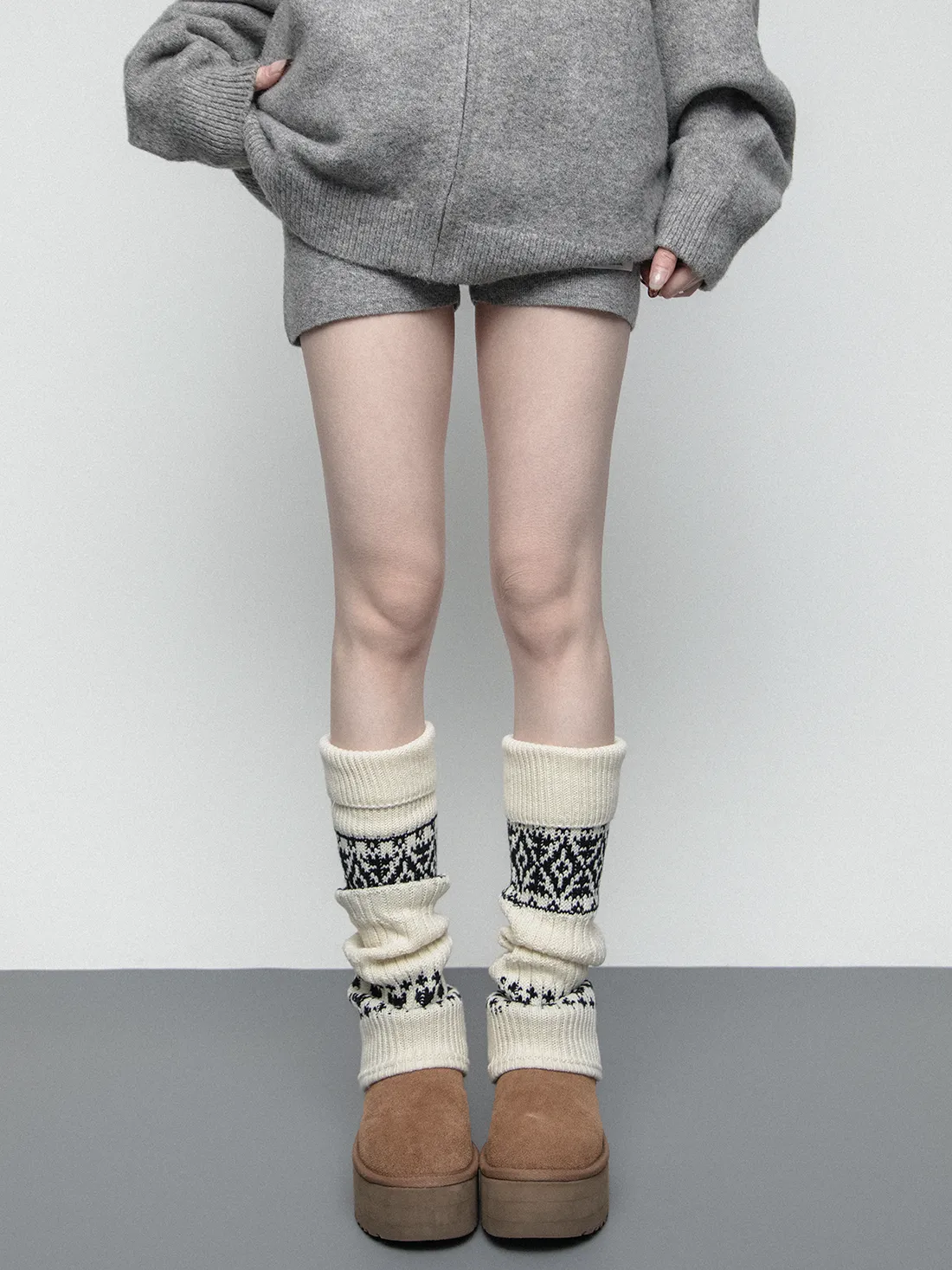 Thick knitted socks