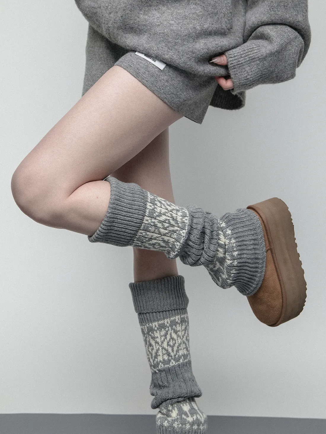 Thick knitted socks