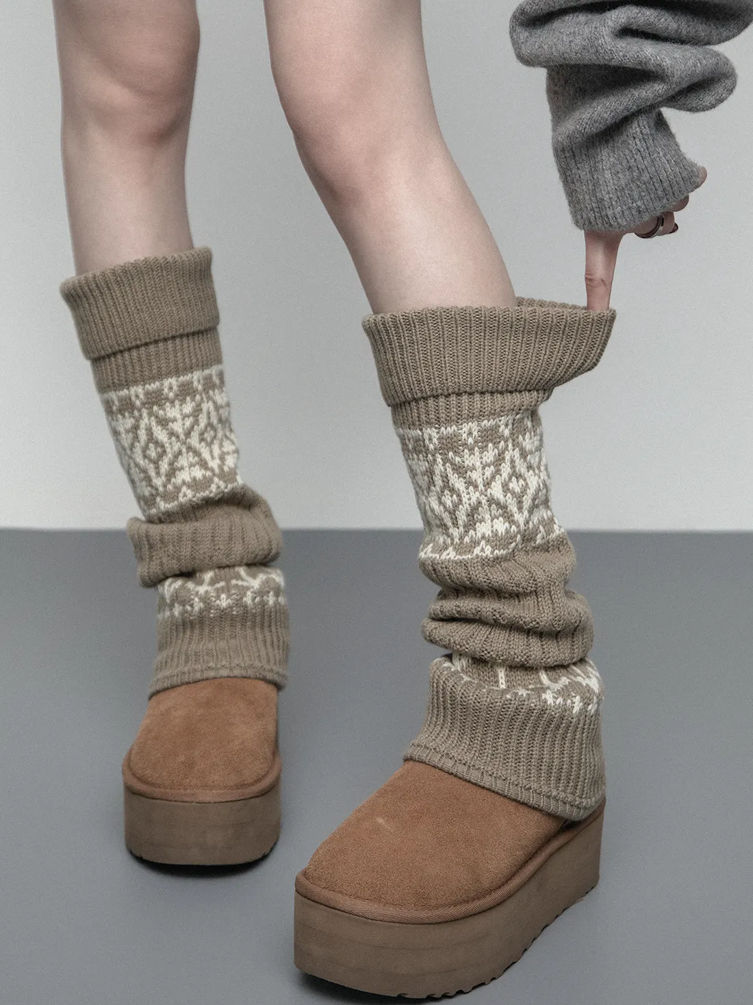 Thick knitted socks