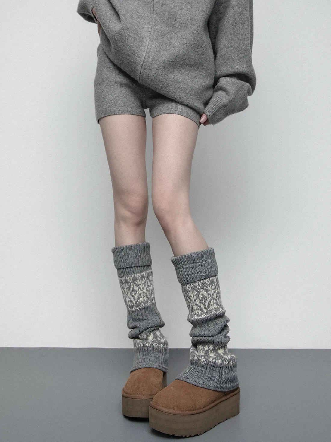 Thick knitted socks
