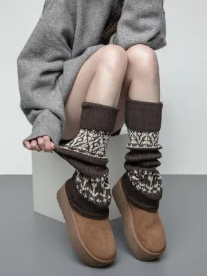 Thick knitted socks