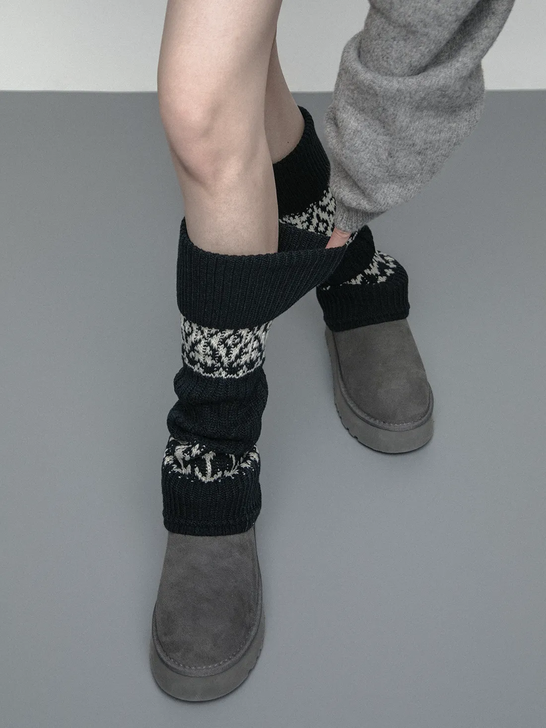 Thick knitted socks