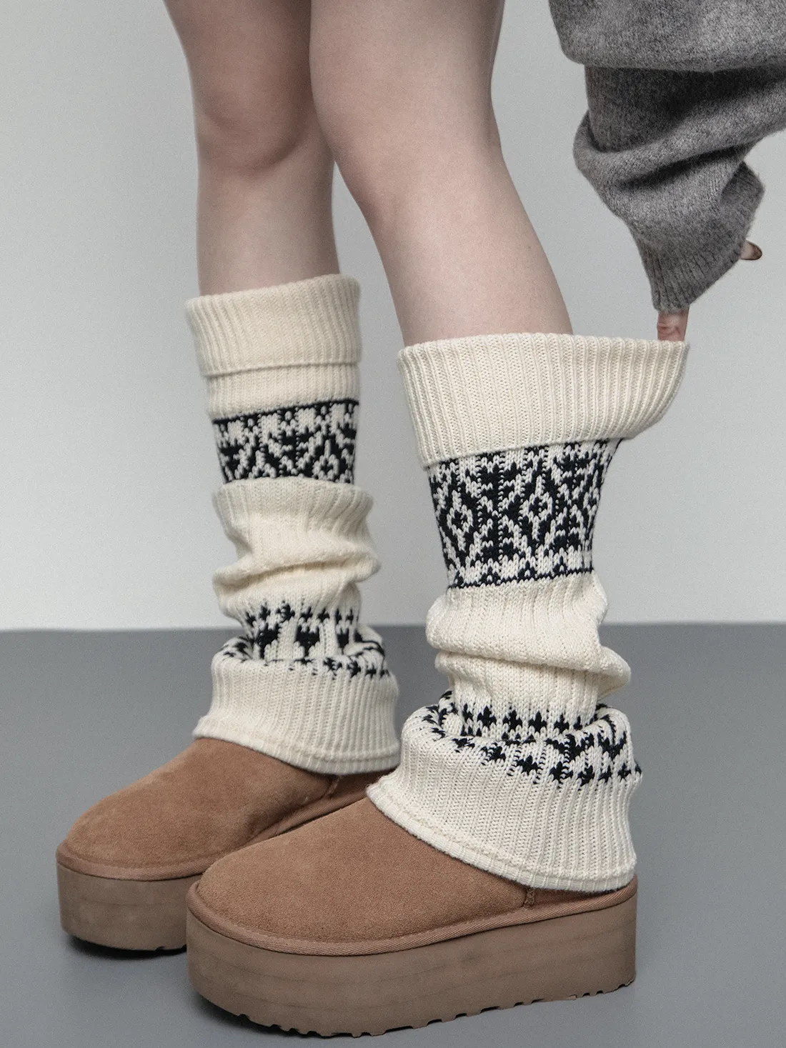 Thick knitted socks