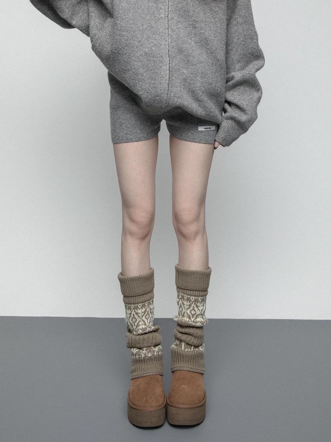 Thick knitted socks