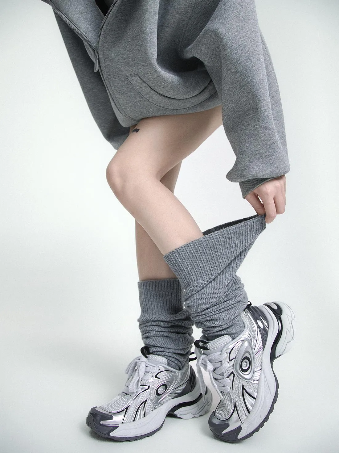 Thick Over-The-Knee Pile Socks