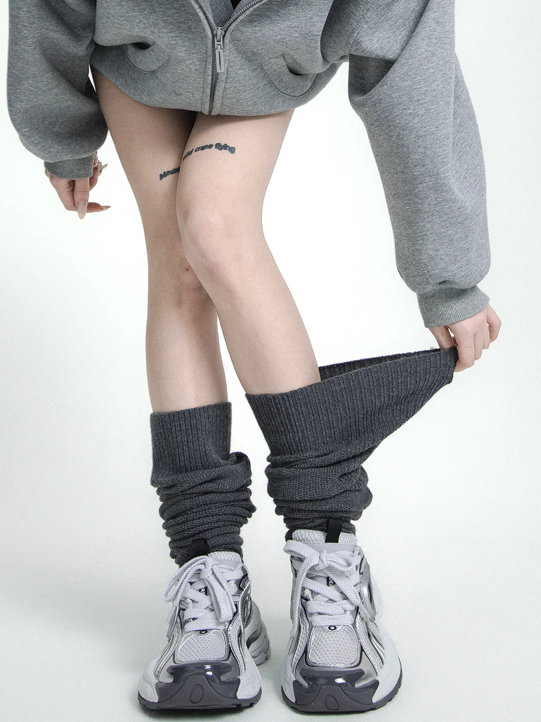 Thick Over-The-Knee Pile Socks