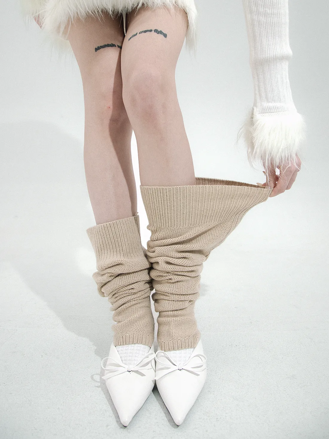 Thick Over-The-Knee Pile Socks