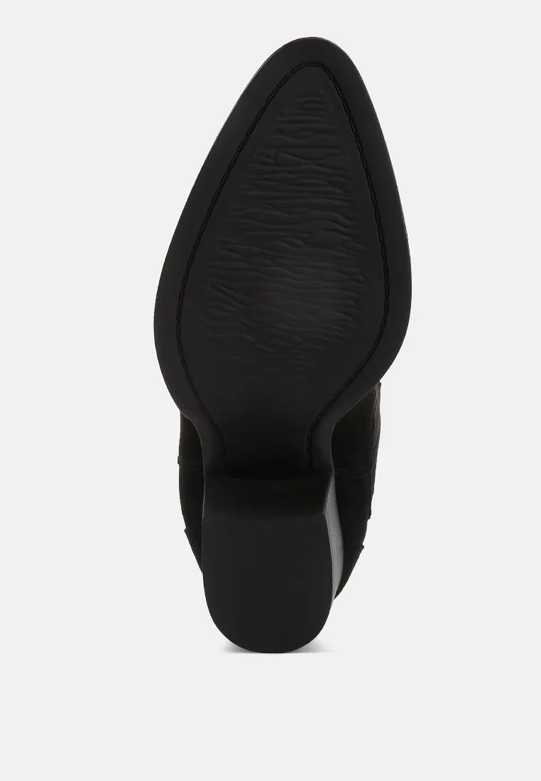 Tiago Ankle Length Low Heel Cowboy Boots