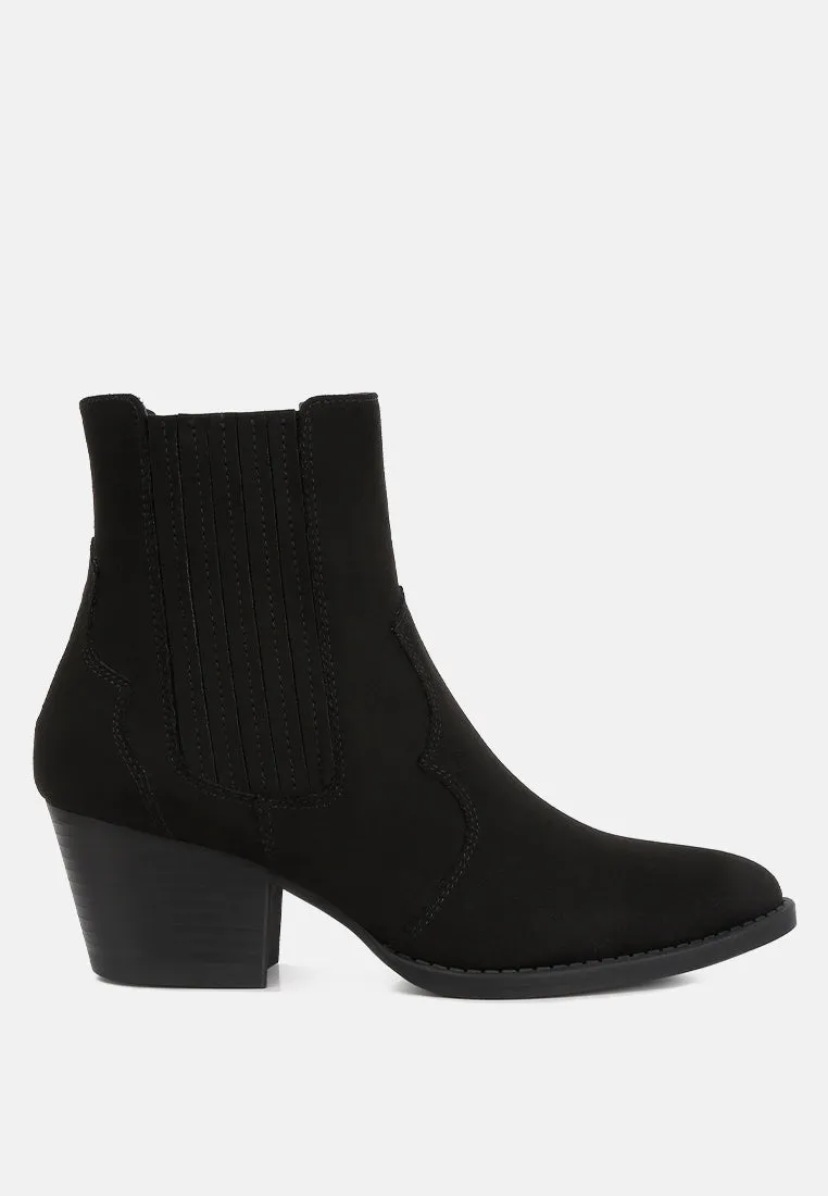 Tiago Ankle Length Low Heel Cowboy Boots