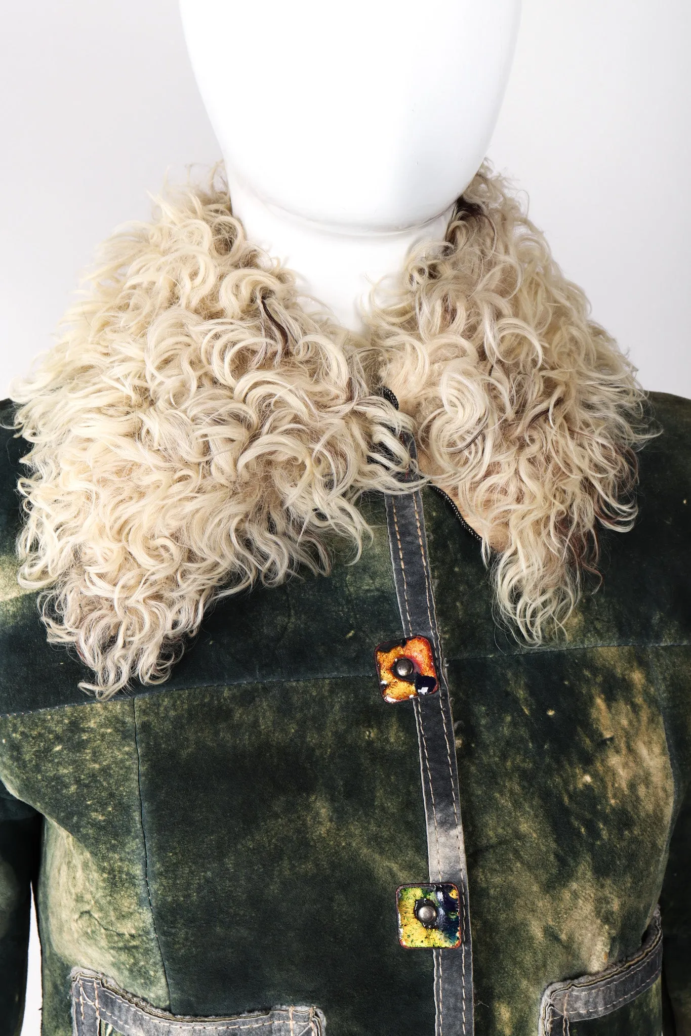 Tie-Dye Suede Jacket