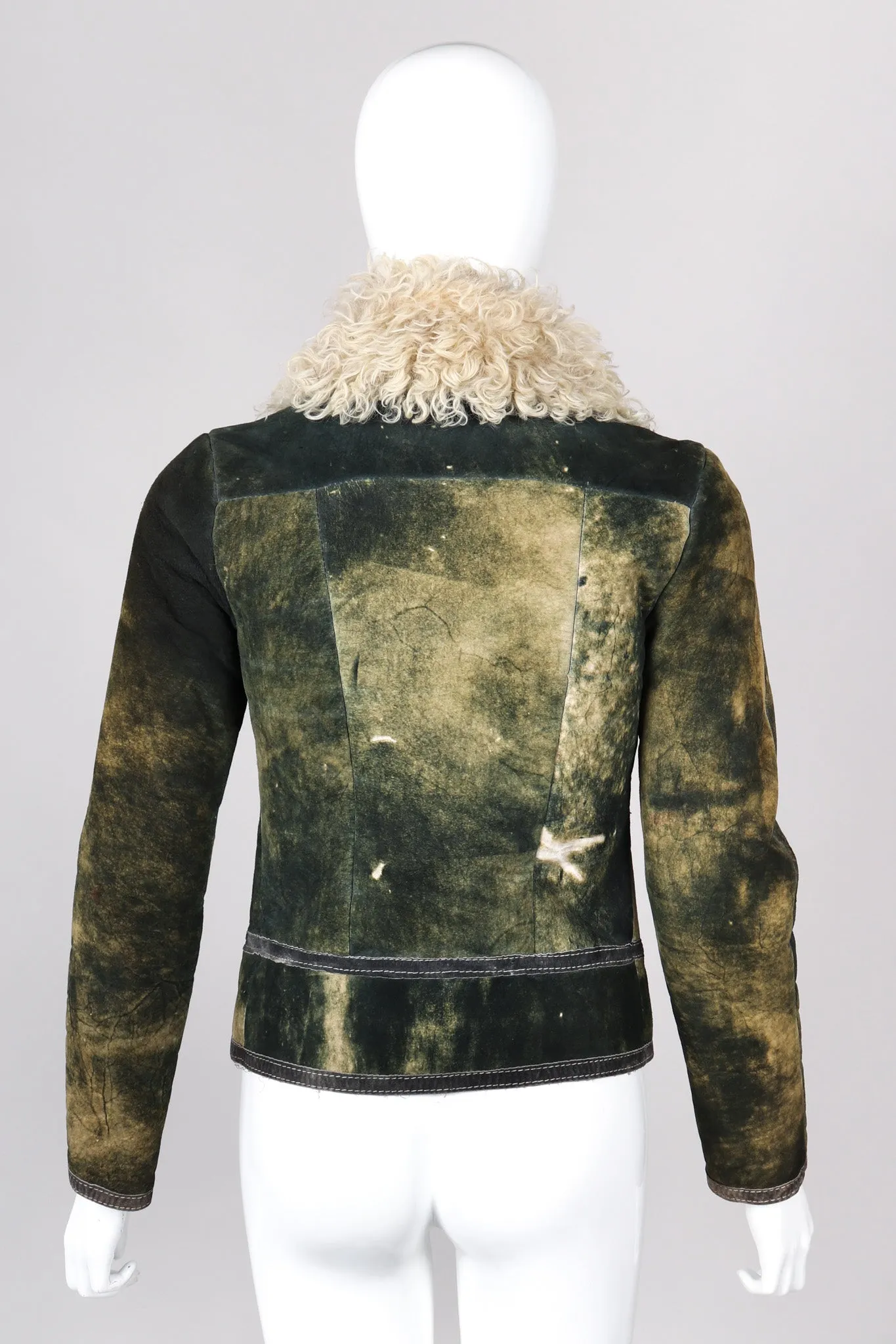 Tie-Dye Suede Jacket