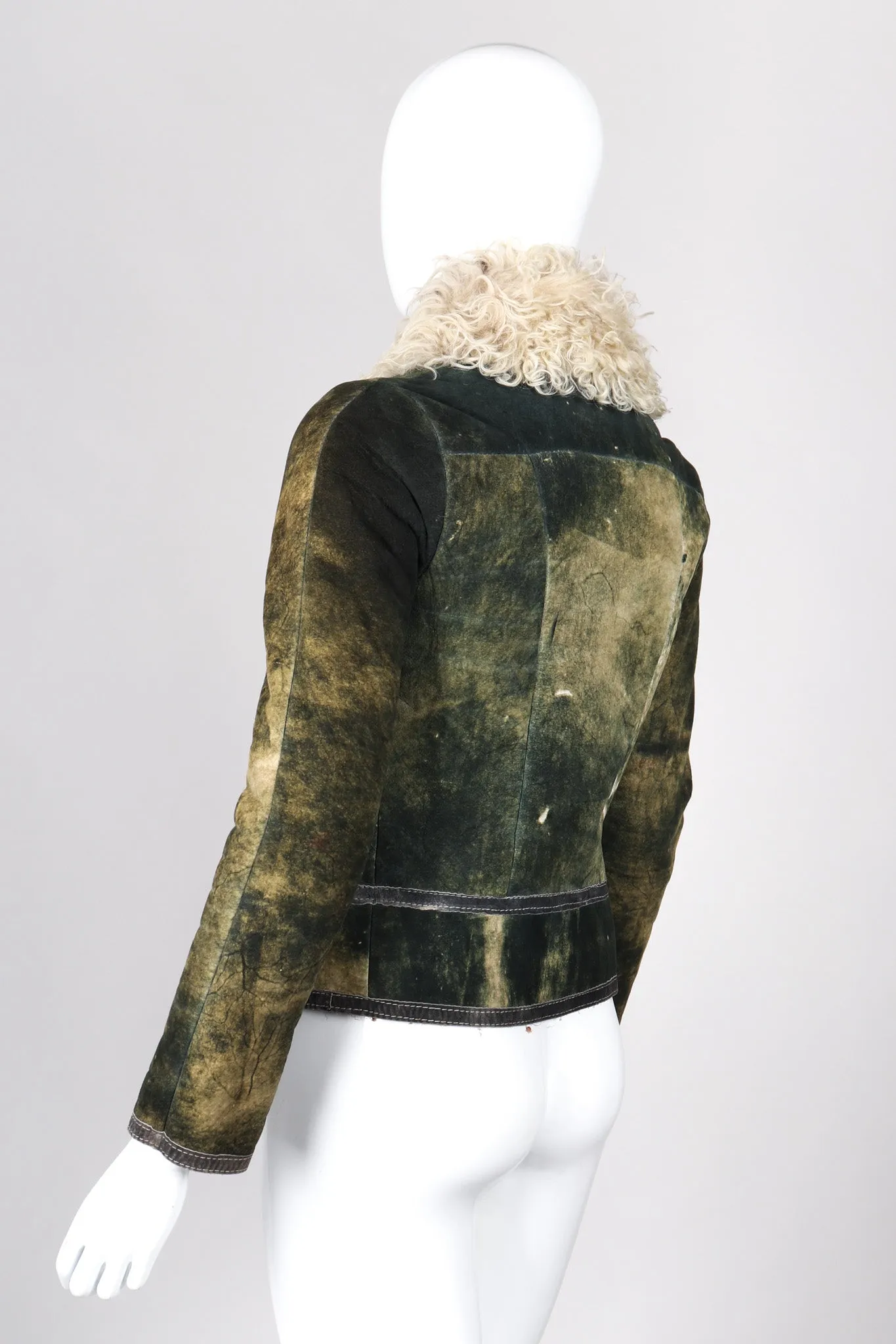 Tie-Dye Suede Jacket
