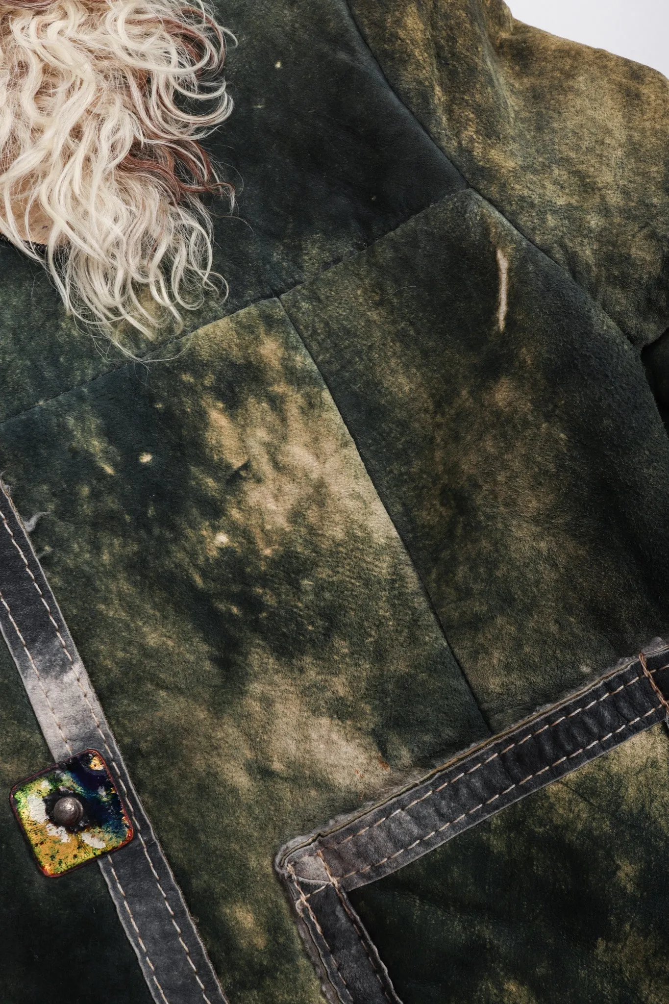 Tie-Dye Suede Jacket