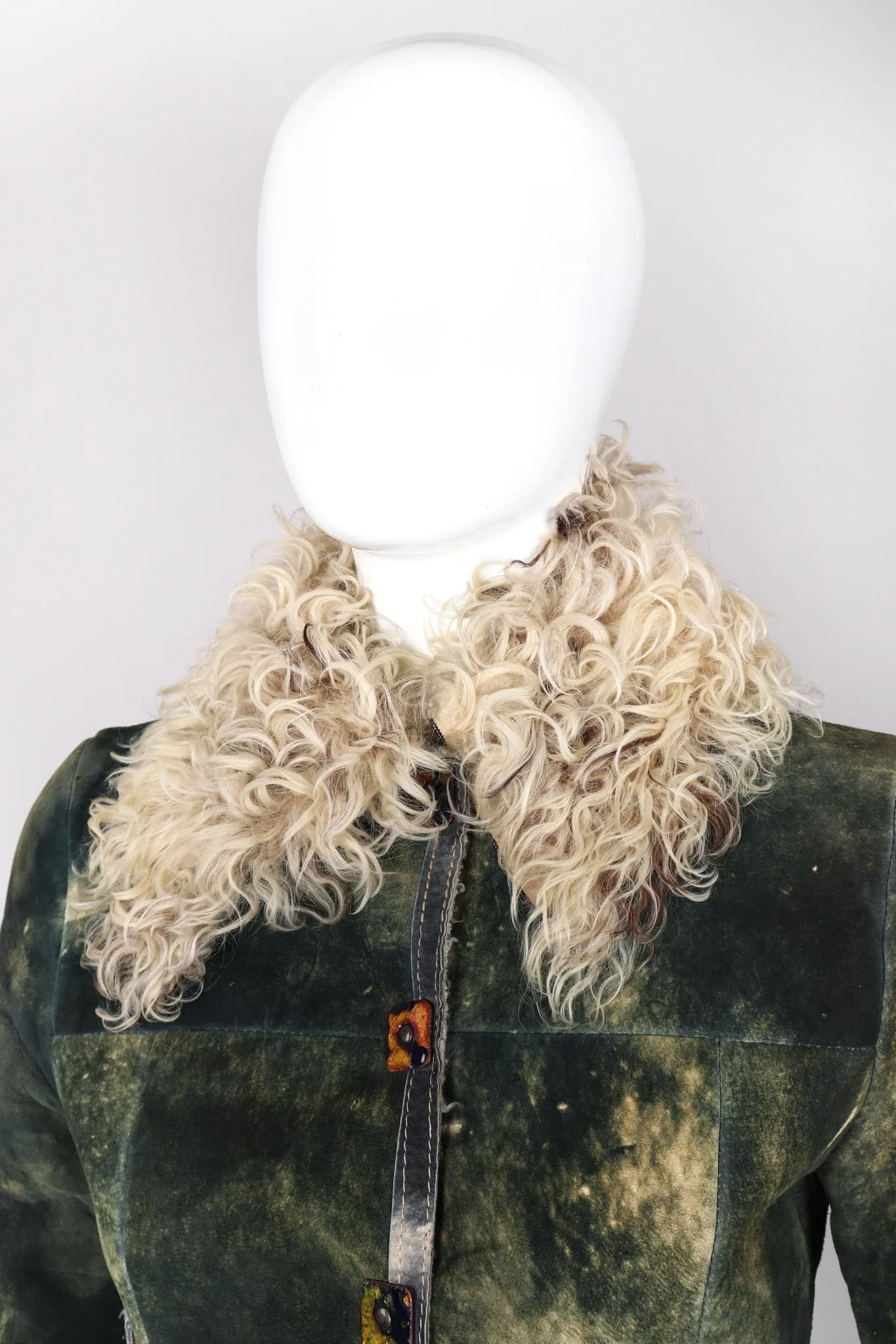 Tie-Dye Suede Jacket
