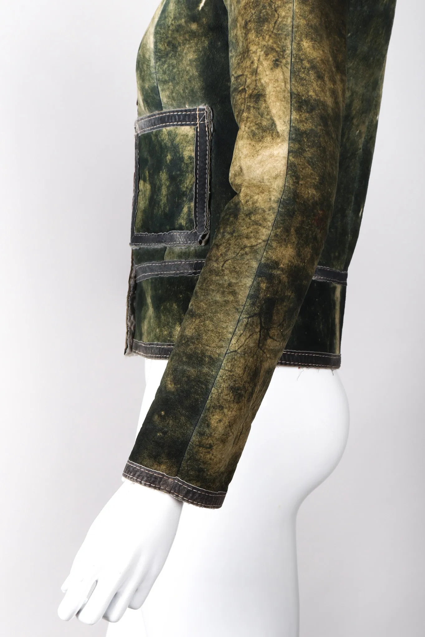 Tie-Dye Suede Jacket