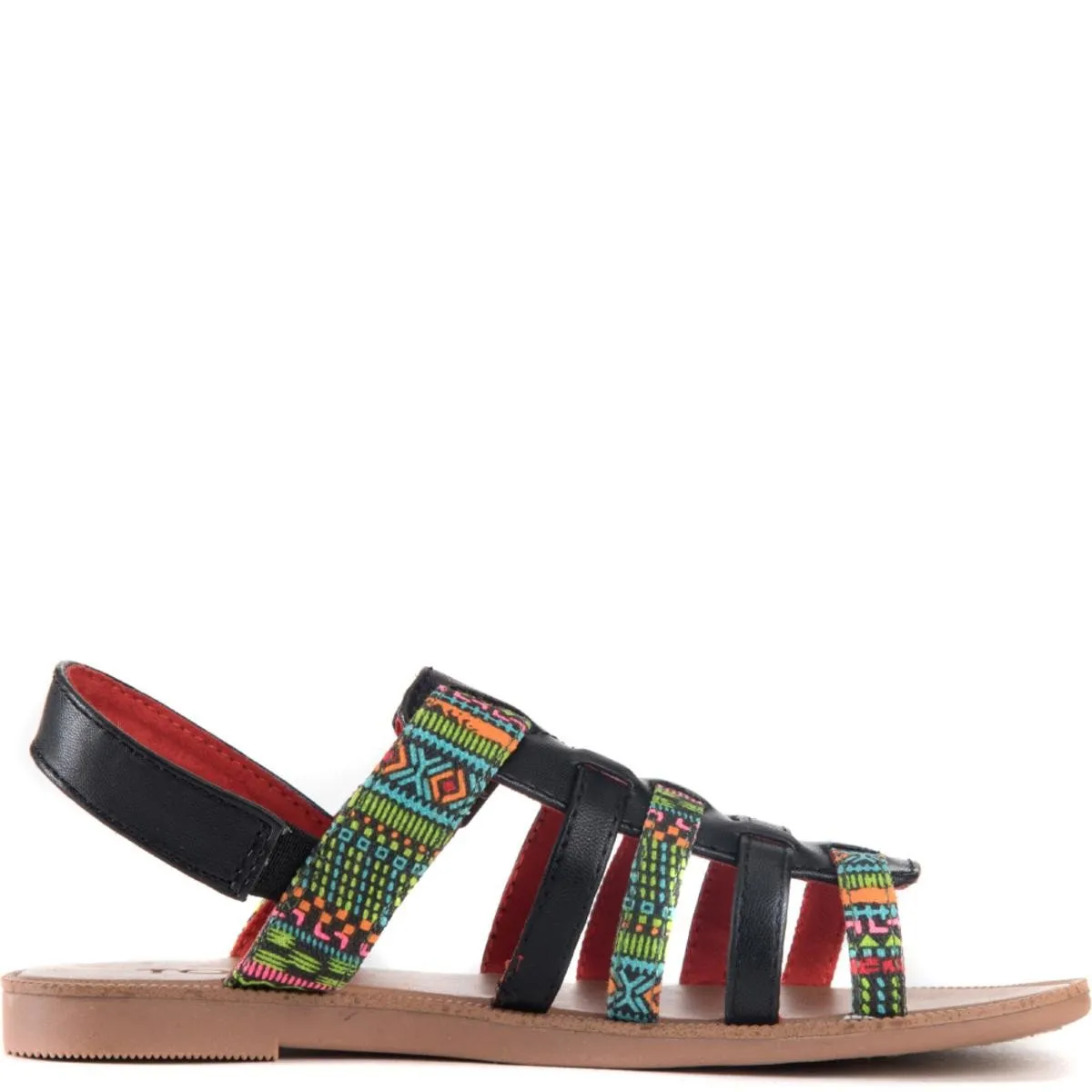 Toms for Kids: Huarache Black Textile Tribal Geo Sandals