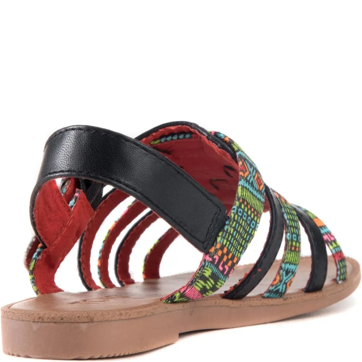 Toms for Kids: Huarache Black Textile Tribal Geo Sandals
