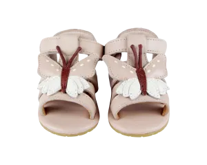 Tuti Sky Sandals | Butterfly | Powder Metallic Nubuck