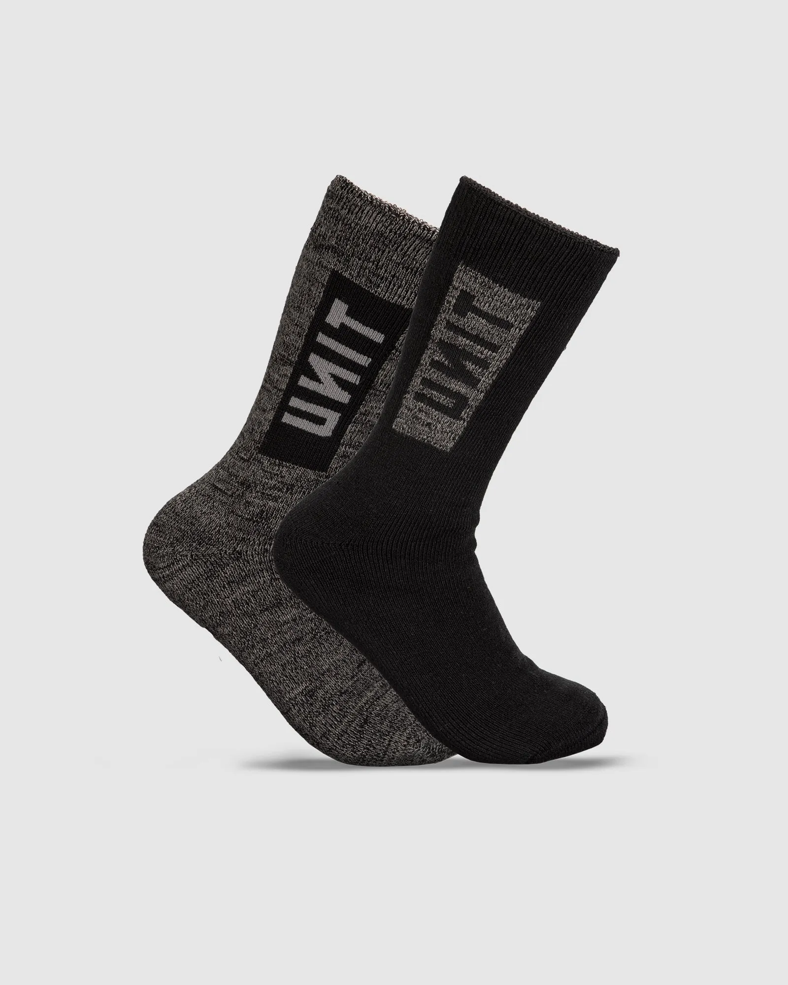 UNIT Men's Ultra Thick Bamboo Hi-Lux Socks -2 Pack
